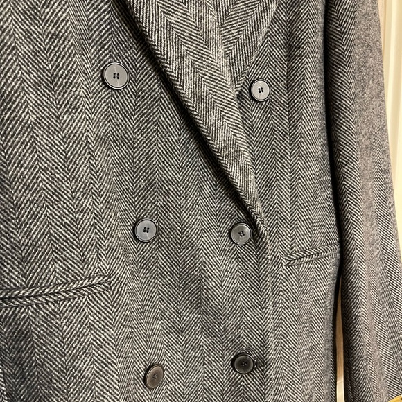 Zara Herringbone Coat - Picture 3 of 7